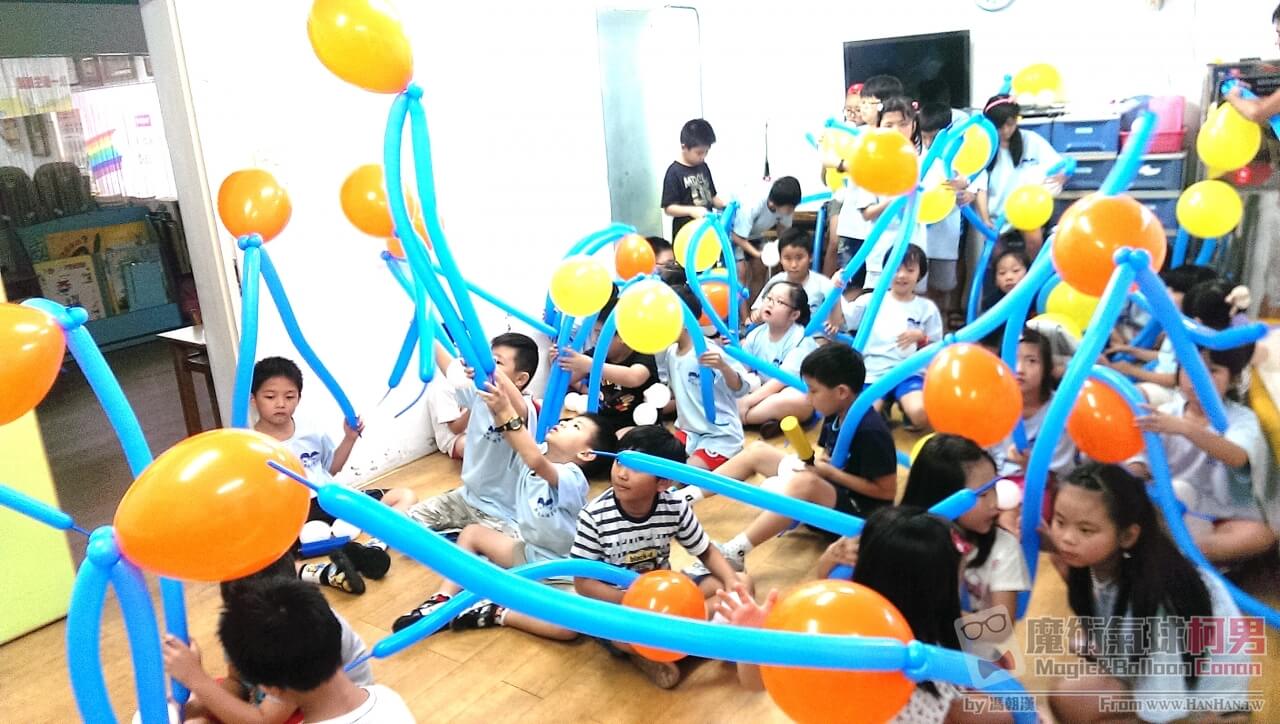 [氣球老師] 150821徐薇英文氣球大肚魚-第二班製作過程